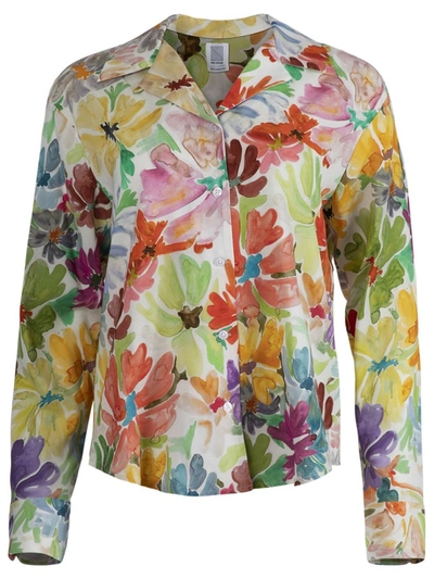 Shop Rosie Assoulin Pj Button-up Shirt In Multicolor