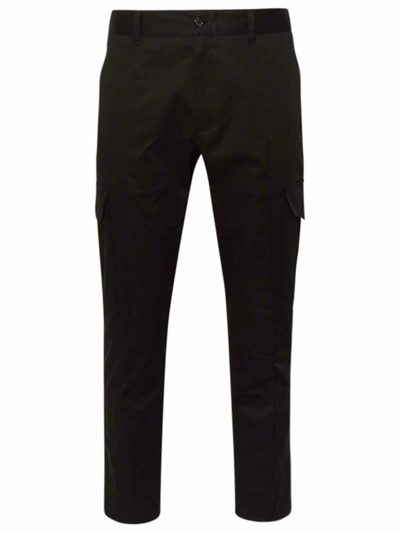 Shop Dolce & Gabbana Black Cotton Pants