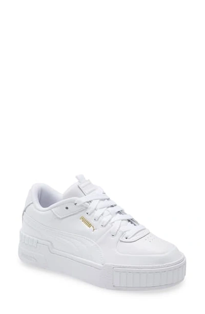 Shop Puma Cali Sport Sneaker In  White- White