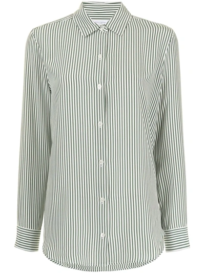 Equipment Essentail Silk Shirt In Green
