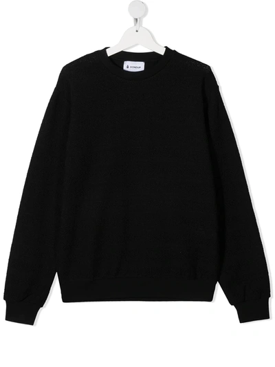 Shop Dondup Teen Cotton-blend Sweatshirt In Black