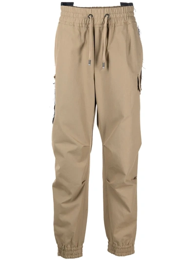 Shop Dolce & Gabbana Logo-plaque Track Pants In Neutrals