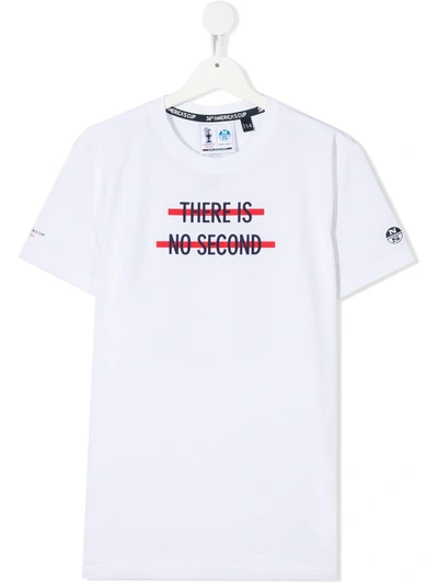 Shop North Sails Teen Slogan-print T-shirt In White