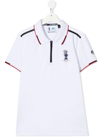 Shop North Sails Teen Logo-print Polo Shirt In White