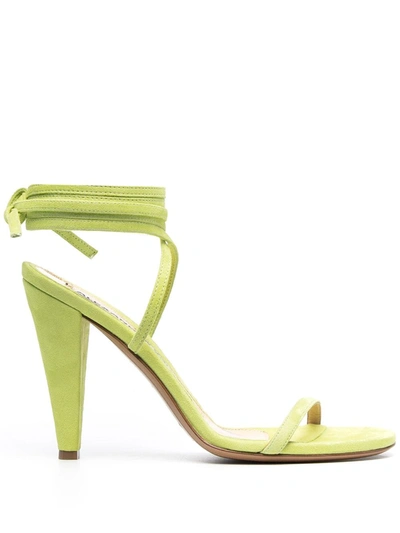 Shop Alexandre Vauthier High Heel Sandals In Green