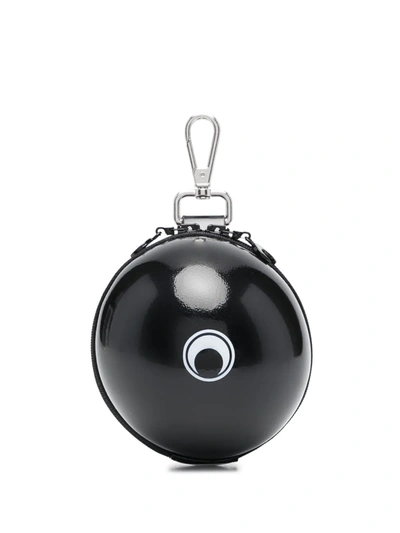 Shop Marine Serre Dream Ball Keyring In Black