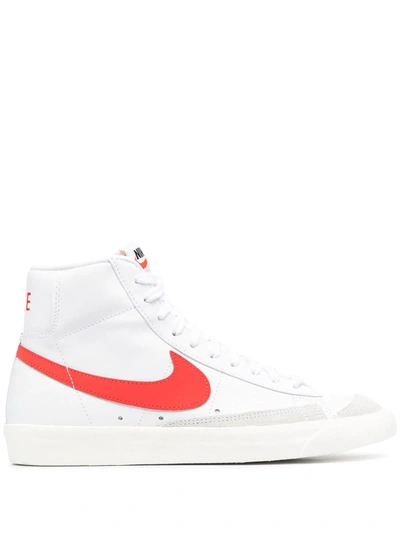 Shop Nike Blazer Mid '77 Vintage High-top Sneakers In White