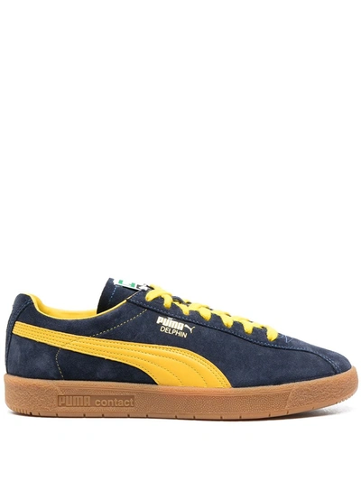 Shop Puma Delphin Lace-up Sneakers In Blue