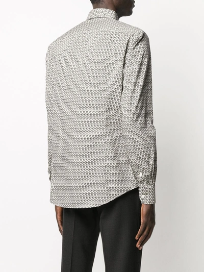 Shop Ferragamo Cotton Shirt In White