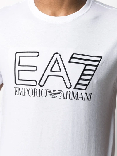 Shop Ea7 Cotton T-shirt In White