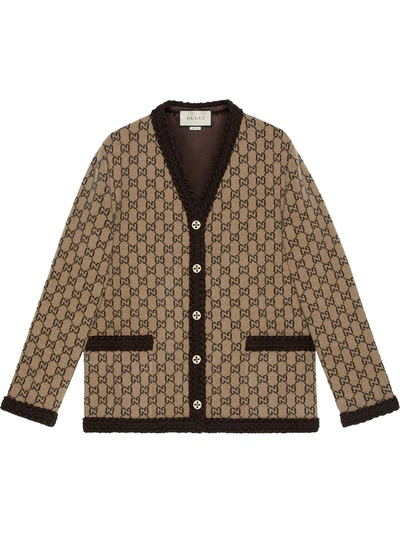 Shop Gucci Gg Wool Cardigan