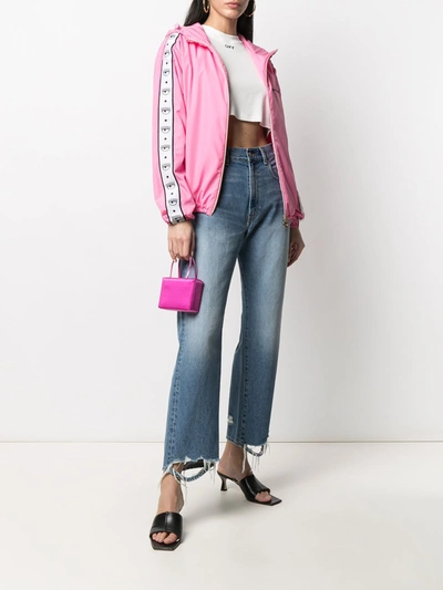 Shop Chiara Ferragni Logomania Zipped Jacket In Pink