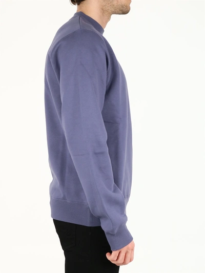 Shop Dior Cd Cotton Sweatshirt In Purple