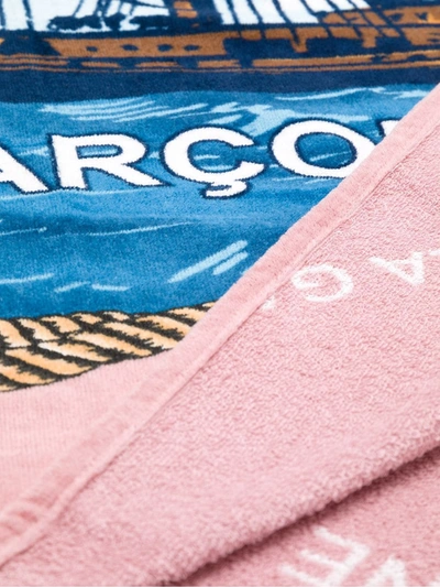 Shop À La Garçonne 'caravela'  + Karsten Towel In Blue