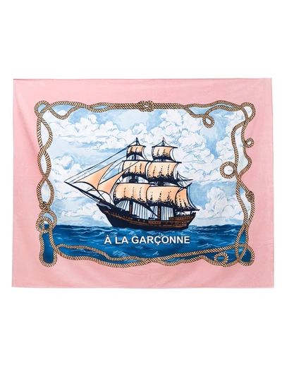 Shop À La Garçonne 'caravela'  + Karsten Towel In Blue