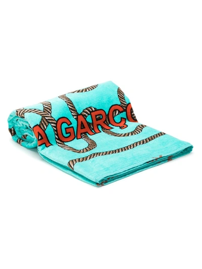 Shop À La Garçonne 'cordas'  + Karsten Towel In Blue