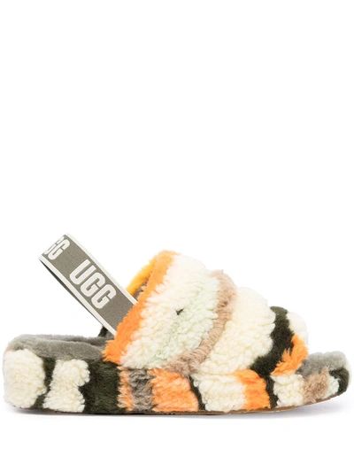 Shop Ugg Fluff Yeah Cali Slippers In Multicolour