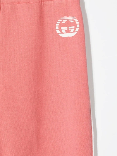 Shop Gucci Logo-print Track Pants In Pink