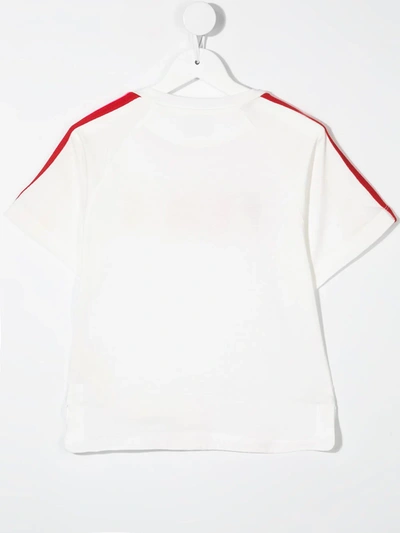 Shop Fendi Logo-print Short-sleeve T-shirt In White