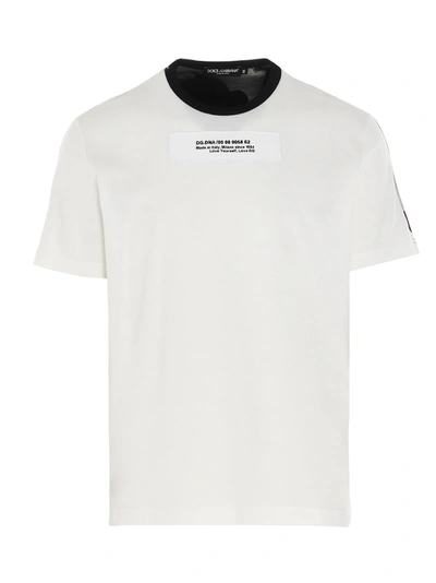 Shop Dolce & Gabbana T-shirt In Black & White