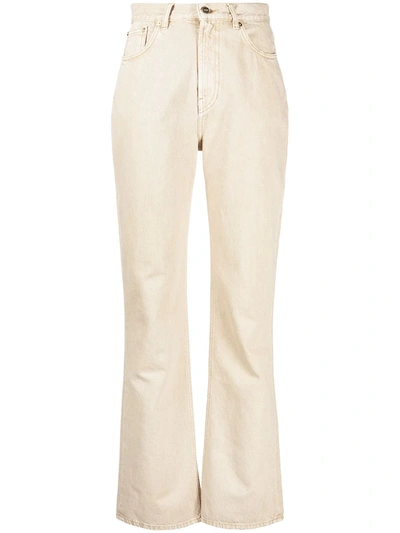 Shop Jacquemus Relaxed Straight-leg Jeans In Neutrals