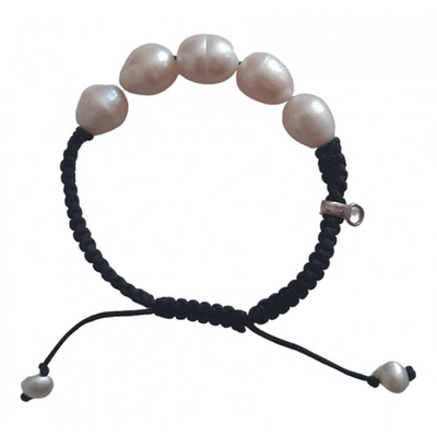 Pre-owned Thomas Sabo Pearls Bracelet In White