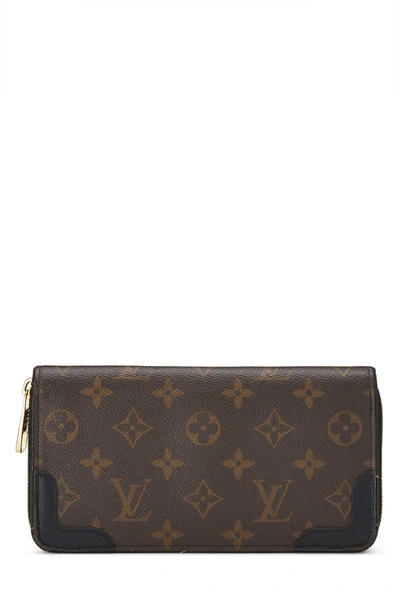 Pre-owned Louis Vuitton Black Monogram Canvas Retiro Zippy Continental Wallet