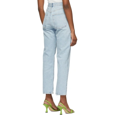 Shop Agolde Blue '90s Mid-rise Loose Fit Jeans In Semi Tropic