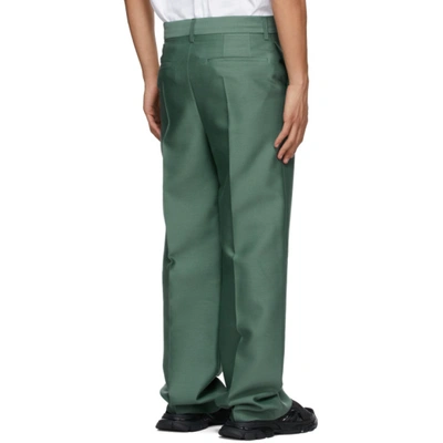 WE11DONE 绿色 BASIC 长裤