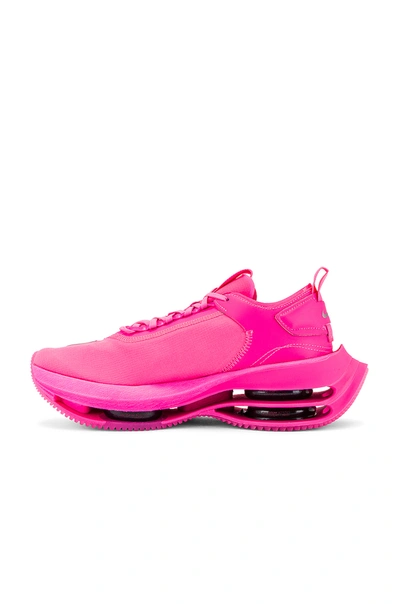 Shop Nike Zoom Double Stacked Sneaker In Pink Blast & Black