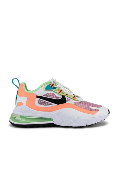 AIR MAX 270 REACT SE 运动鞋 – LIGHT ARTIC PINK  BLACK ORANGE  PULSE WHITE  VAPOR GREEN & ORACLE AQUA