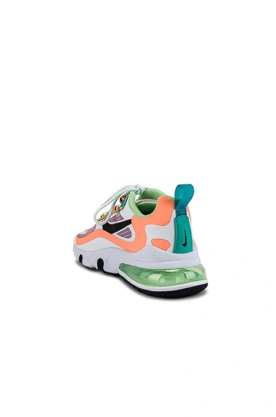 AIR MAX 270 REACT SE 运动鞋 – LIGHT ARTIC PINK  BLACK ORANGE  PULSE WHITE  VAPOR GREEN & ORACLE AQUA