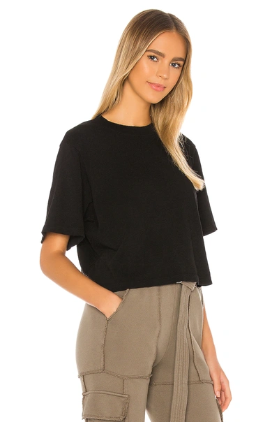 Cotton Citizen Black Tokyo Crop T-shirt In Jet Black
