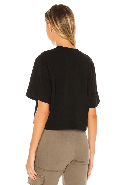 Cotton Citizen Black Tokyo Crop T-shirt In Jet Black
