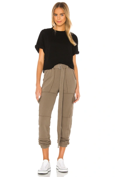 Cotton Citizen Black Tokyo Crop T-shirt In Jet Black