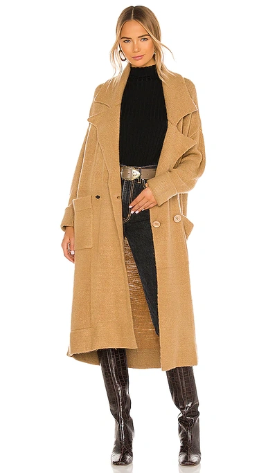 Shop Show Me Your Mumu Melrose Sweater Jacket In Camel