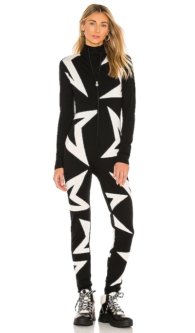 Shop Perfect Moment Star Jumpsuit In Black & Snow White