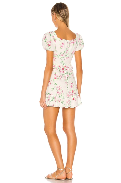 Shop Majorelle Lakeland Mini Dress In White Raspberry