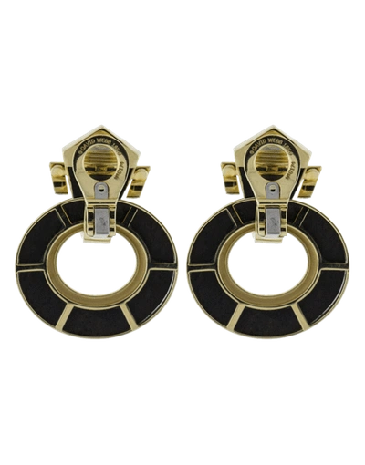 Shop David Webb Door Knocker Earrings In Ylwgold