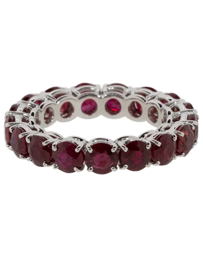 Shop Bayco Ruby Eternity Ring In Whtgold