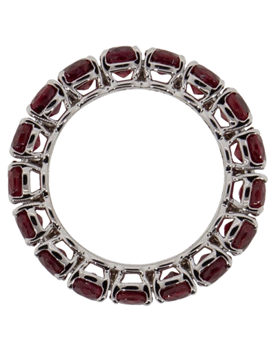 Shop Bayco Ruby Eternity Ring In Whtgold