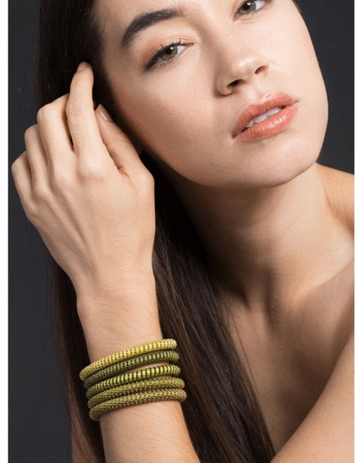 Shop Carolina Bucci Yellow Twister Band Bracelet