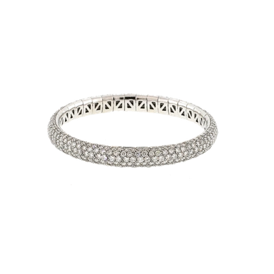 Shop Mattia Cielo Universo Diamond Pave Bracelet In Whtgold
