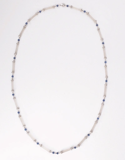Shop Arunashi Crystal Necklace With Sapphire And Diamonds In Whtgold