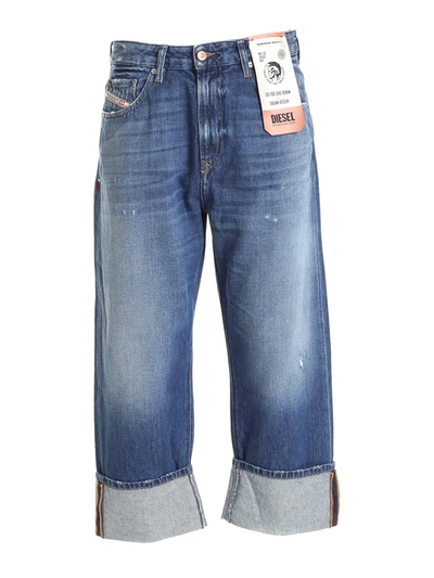 Shop Diesel D-reggy Jeans In Light Blue