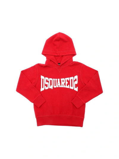 Shop Dsquared2 Red Hoodie