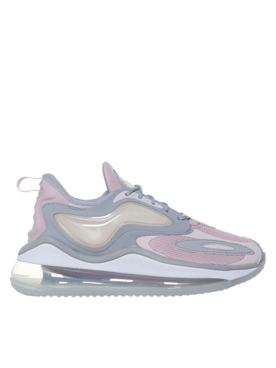 Shop Nike Air Max Zephyr Sneakers In Pink And Gray