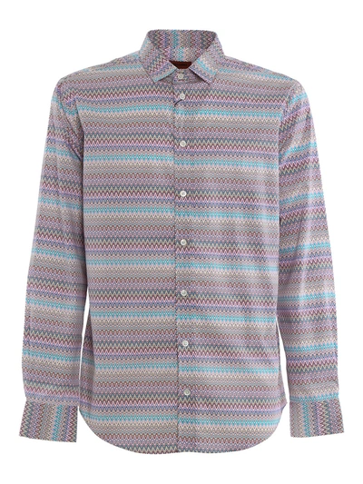 Shop Missoni Poplin Shirt In Multicolour