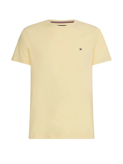 Shop Tommy Hilfiger Slim Fit T-shirt In Delicate Yellow