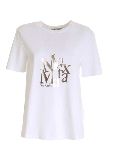 Shop Max Mara Saletta T-shirt In White